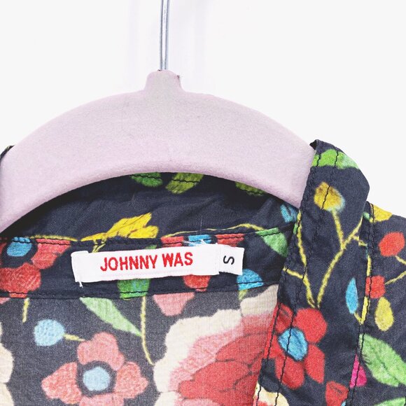 Johnny Was Emby 100% Silk Silk Floral Top - Picture 3 of 15